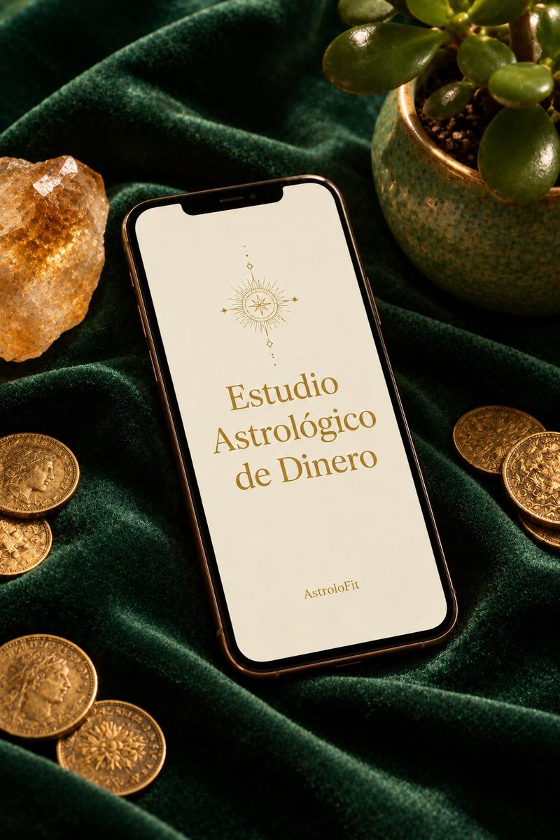 Estudio Astrológico de Dinero, mockup del informe
