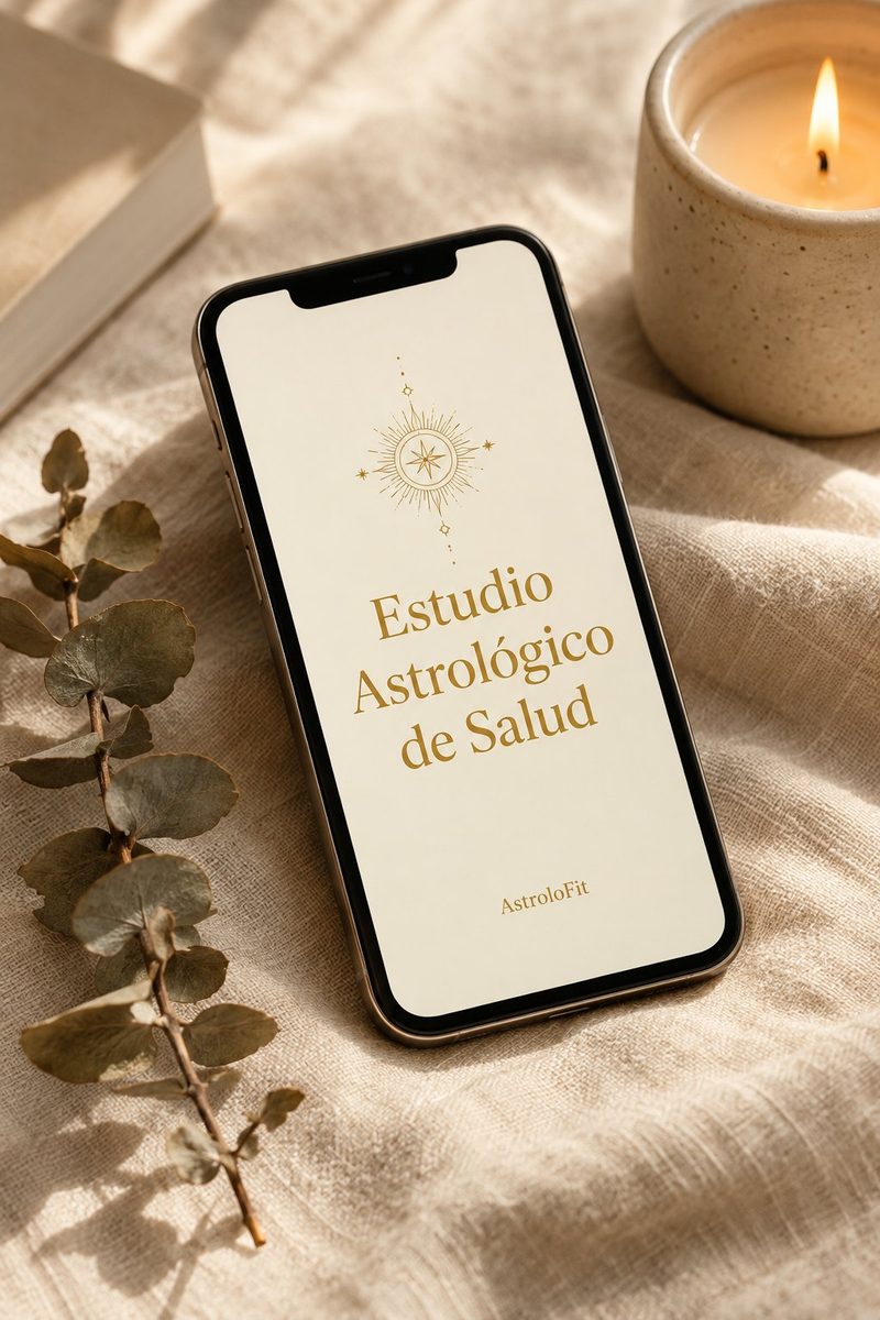 Estudio Astrológico de Salud, mockup del informe