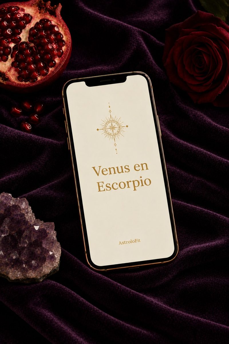 Tránsito de Venus en Escorpio, mockup del informe
